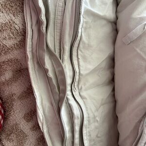 Neutral Light Gray Duvet Cover with Zipper Closures